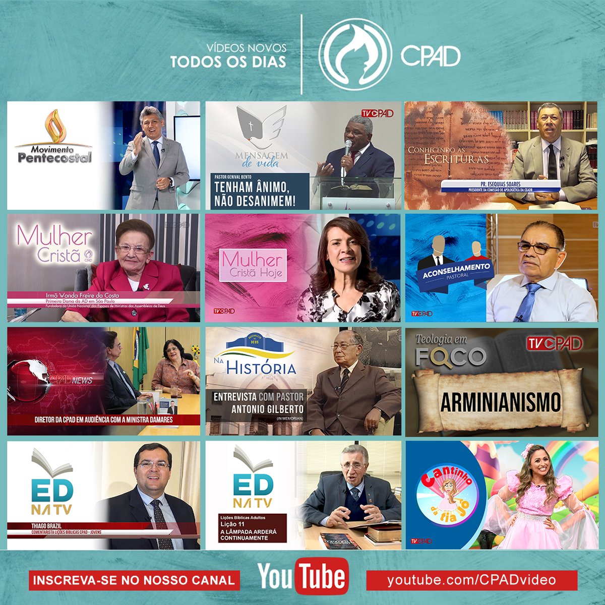 CPAD VÍDEO - Vídeo novos todos os dias!
Inscreva-se no canal youtube.com/CPADvideo e ative o 🔔 para ficar por dentro de todas as novidades da CPAD.
Assista aos nossos vídeos na #TVCPAD no site tvcpad.com.br
#cpadvideo #tvcpad #cpad #editoracpad #notícias