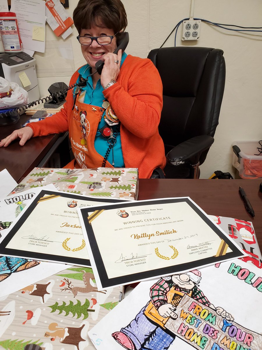 Annie got to let our winners know they had prizes waiting for them. Coloring contest are awesome! #emotionalconnection #orangepromise #HomeDepot #thd2103 @tricia61745028 <a href="/THDSharpie/">Peyton Sharp</a> <a href="/Michael36031980/">Michael Miller</a>