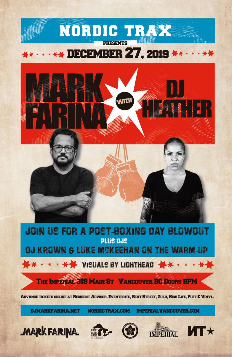 NordicTrax's tweet photo. Set times tonight @Imperial_Van: @djkrown &amp; @lukemckeehan 8-10, @djheather 10-12, @djMarkFarina 12-close (subj to change). Doors 8pm, arrive early to ensure entry https://t.co/zDkz3Gr8Gf #housemusic #djs #yvrents #Vancouver #Vancity #eastvan #MainSt https://t.co/dKlUzHpBMl