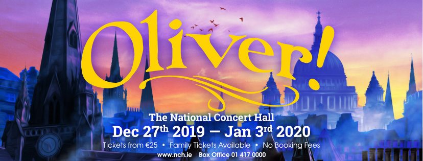 Festival Productions presents OLIVER! - the spectacular family musical – at the NCH this Christmas.
Show runs from  Dec 27th to Jan 3rd with both matinee and evening performances
<a href="/TonyFestival/">Tony Finnegan</a> as Fagin <a href="/roisinbsullivan/">Roisin Sullivan</a> as Nancy
<a href="/FestProductions/">FESTIVAL PRODUCTIONS</a> <a href="/NCH_Music/">National Concert Hall</a>
bit.ly/OLIVERNCH