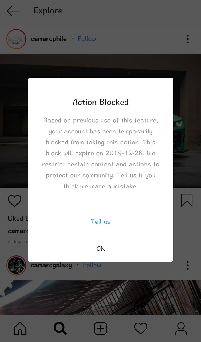jsingh_me's tweet image. #instagram blocked me for the post like action. #instabug