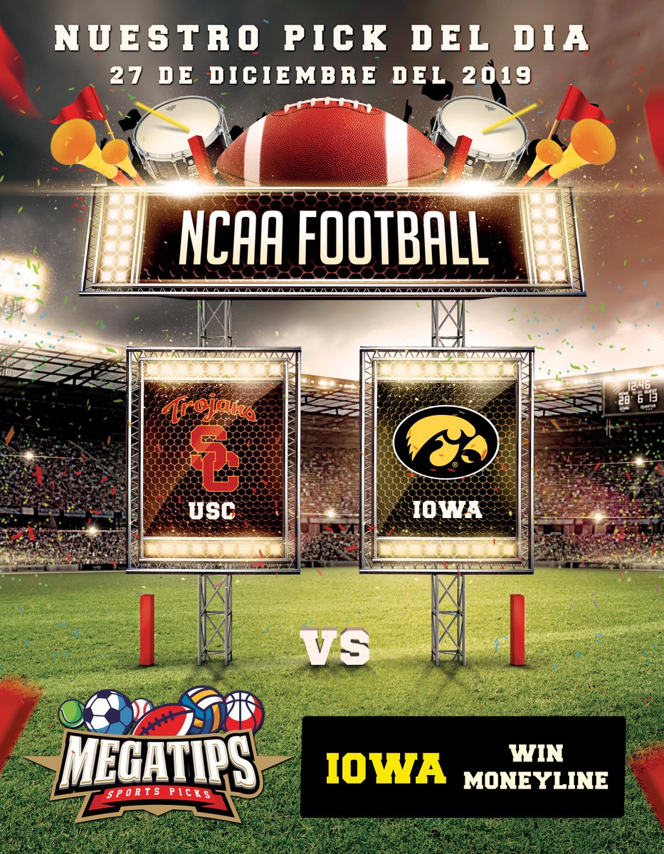 megatips_sports's tweet image. #megatips PICK DEL DIA 27/12/19 - San Diego County Credit Union Holiday Bowl - Southern California vs Iowa - ***IOWA WIN MONEYLINE*** - Solo Picks Ganadores - ¡Siguenos y se uno mas de nuestros exitosos ganadores!