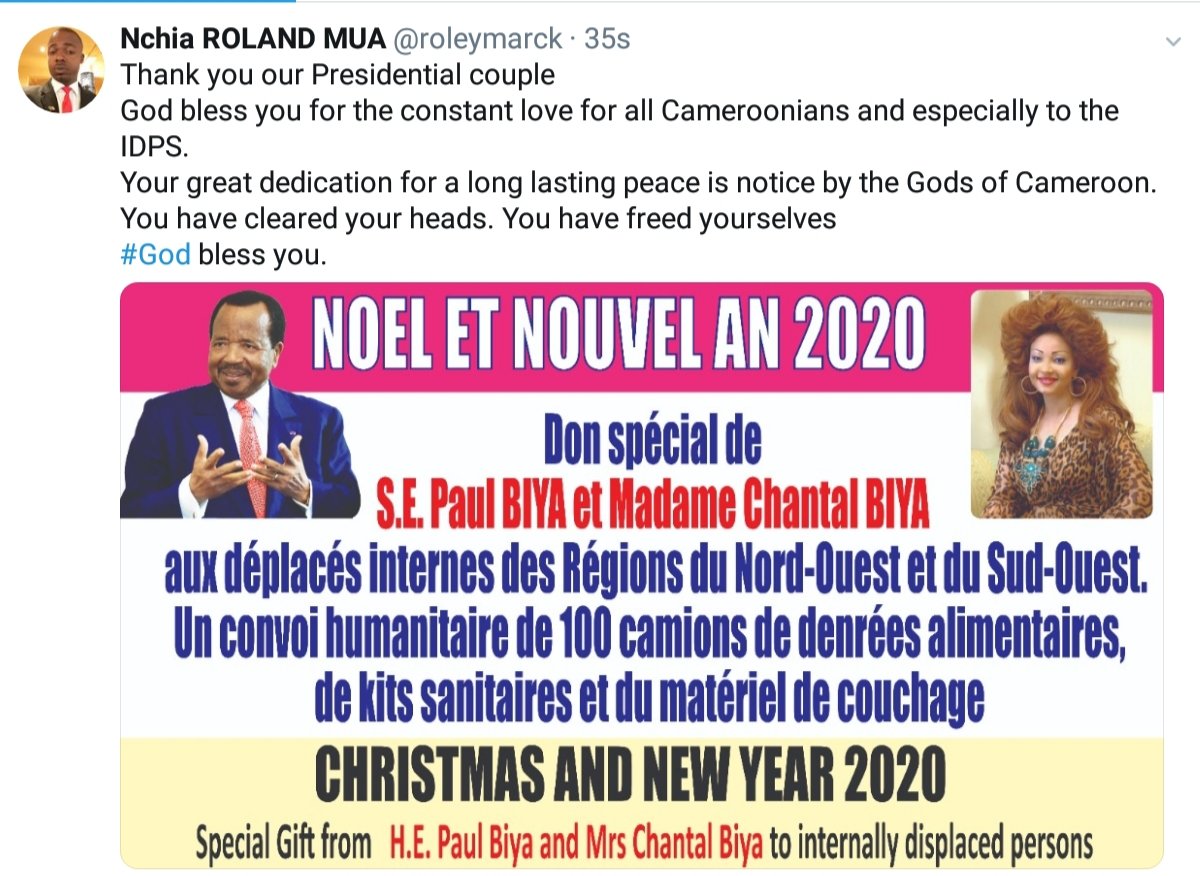 President Paul Biya On Twitter Mrs Nguemba Nee Mbida Nathalie Celestine Is With Effect From 26 December 2019 Appointed Inspector General At The Ministry Of Women S Empowerment And Family Paulbiya Cameroon Https T Co Xkp8g9ppxi