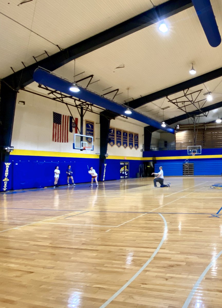 MissAModaff's tweet photo. “Friendly” game of wiffle ball after a great practice getting better. @mrjakewallace team pulled away with a win in the last inning, but I had a great team @abbyraines6 @SchanuelEmily @rrilee_ #firstrounddraftpicks #workhardhavefun https://t.co/y7Jm8FIIK5