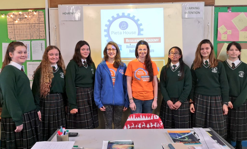 PietaHouse's tweet photo. During 2019 the Pieta House Resilience Academy reached 11,212 2nd yr students across Ireland &amp; provided 1,500 teachers with support workshop. A FREE 6 week programme proven to increase young peoples resilience&amp; hope for the future #ResilienceAcademy  📸 @balcsie @News_St_Marys_B https://t.co/U8t4hqIJFy