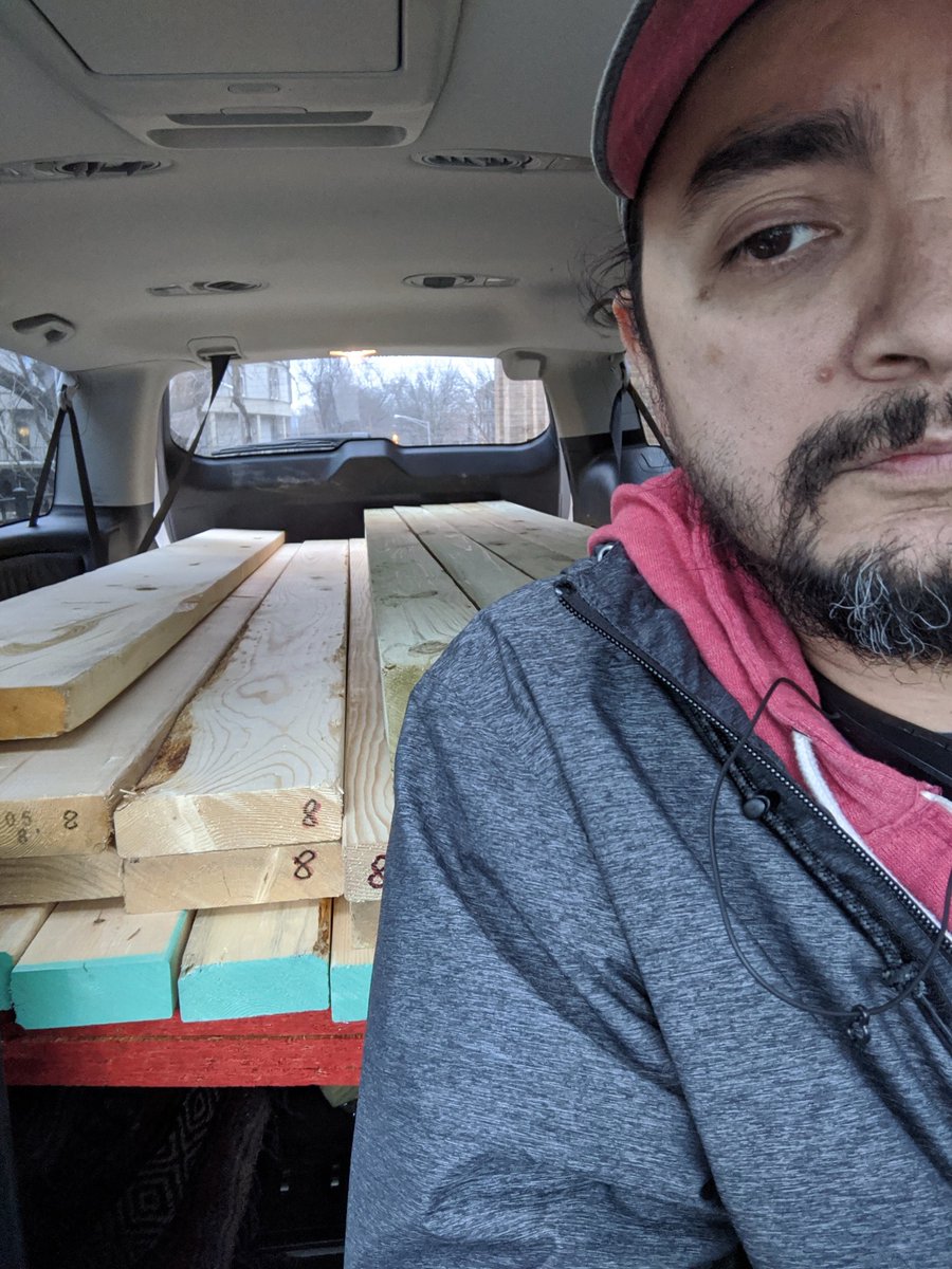 MrMendezTeach's tweet photo. Minivan full of lumber to build a robotics field platform!! #VonSTEM never rests!! https://t.co/rtaPkXgGZt
