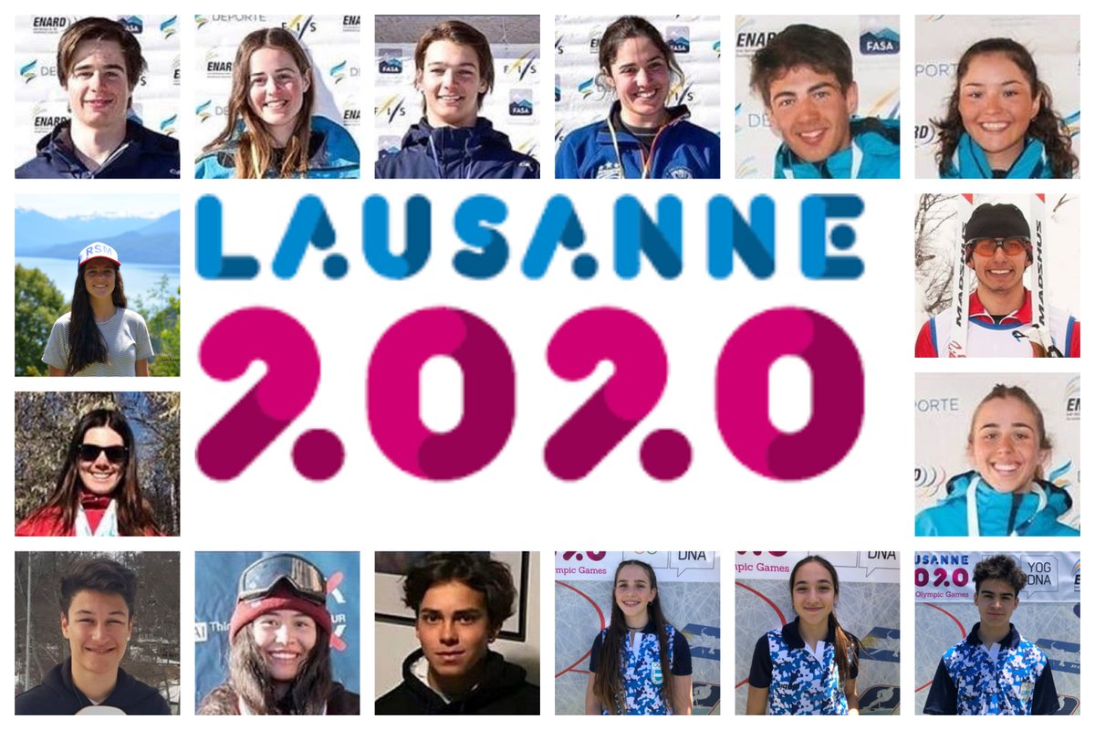 Acá están, estos son, los deportistas que nos representarán en los Juegos Olímpicos de la Juventud, Lausanne 2020. Será la delegación latinoamericana mas grande de la historia de dichos juegos, con 16 atletas. #VamosArgentina 🇦🇷