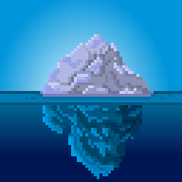 SettonLeticia's tweet photo. Iceberg, theme FLOAT  @Pixel_Dailies #pixel_dailies #float #aseprite #pixelartist #pixelart https://t.co/REBiMKMFOt