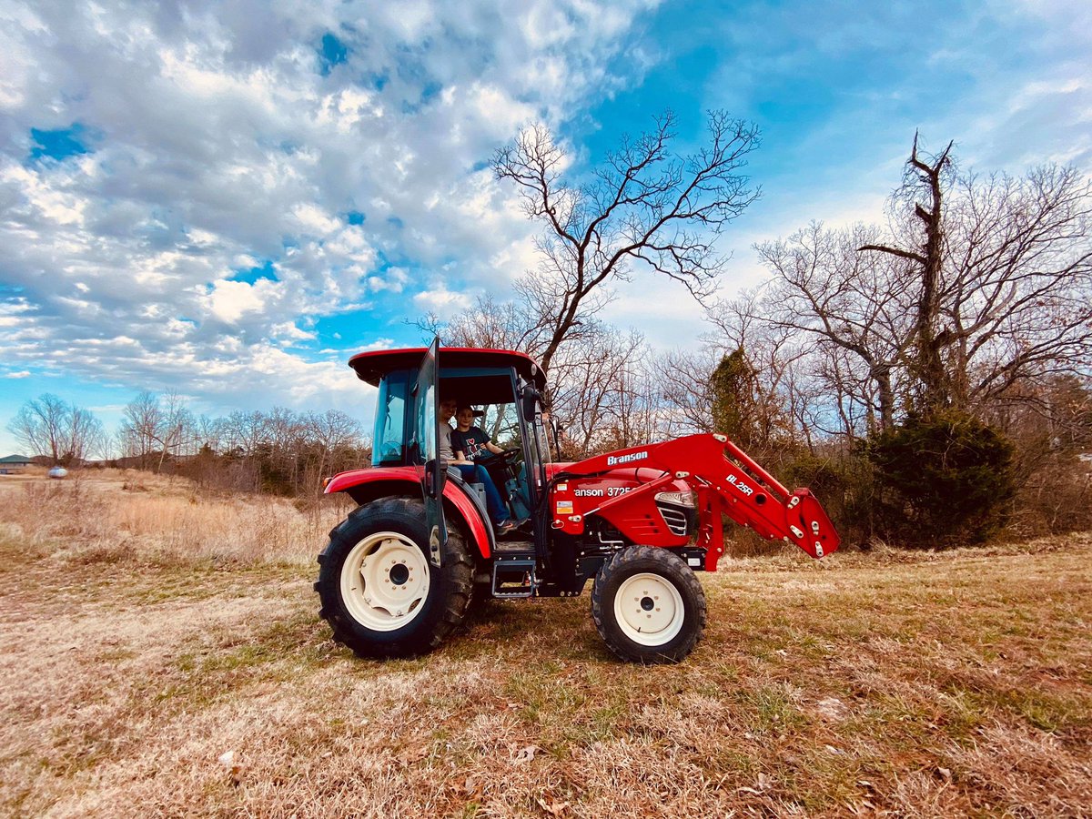 What a beautiful day to take a ride with my son.  
Thanks Daniel for these great photos.  

#BransonTractors
#DadAndSonTime
#WeLoveBransonTractors