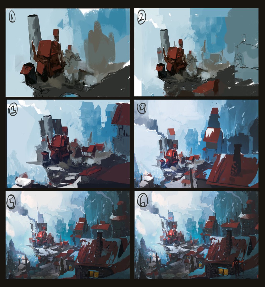 seven_teenth's tweet photo. "Redrouf"
The 50th drawing for this year. Last one maybe?
Happy Holidays!
#ArtStation https://t.co/R8DF3ZuShE
#DeviantArt https://t.co/NwoLK29JW4
#conceptart #digitalart #illustration #2d #environment #scifiart #scenery #orangecircle #mountains #glowingcircle #snow #winter https://t.co/PgzswVL9PZ