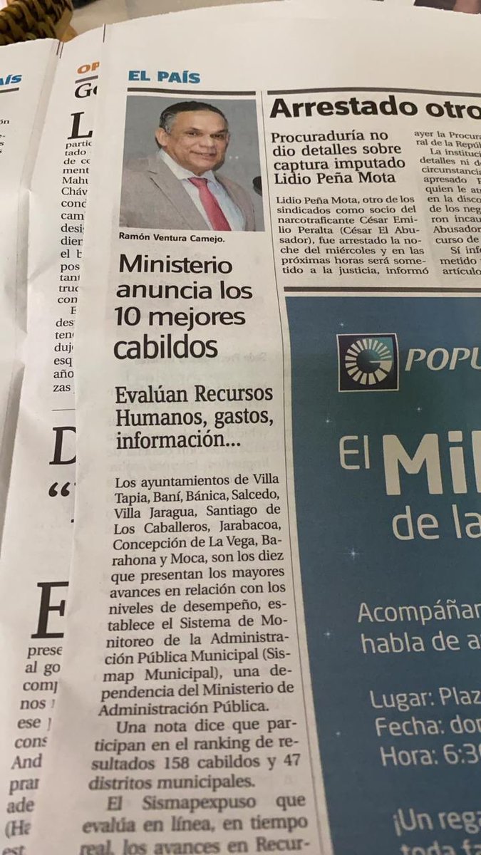RogelioGenao's tweet photo. Los Ayuntamientos de #Jarabacoa y #LaVega  entre los 10 mejores según el Sismap!!! Mis felicitaciones a @CarlosJSindico @kelvinalcalde @vladiviloria @PartidoPRSC y  @PRM_Oficial bien hecho!!! @MirianAlcruz @GeromRuiz @acevedoxx @Gregorysantana0 https://t.co/ew2kLabdgr