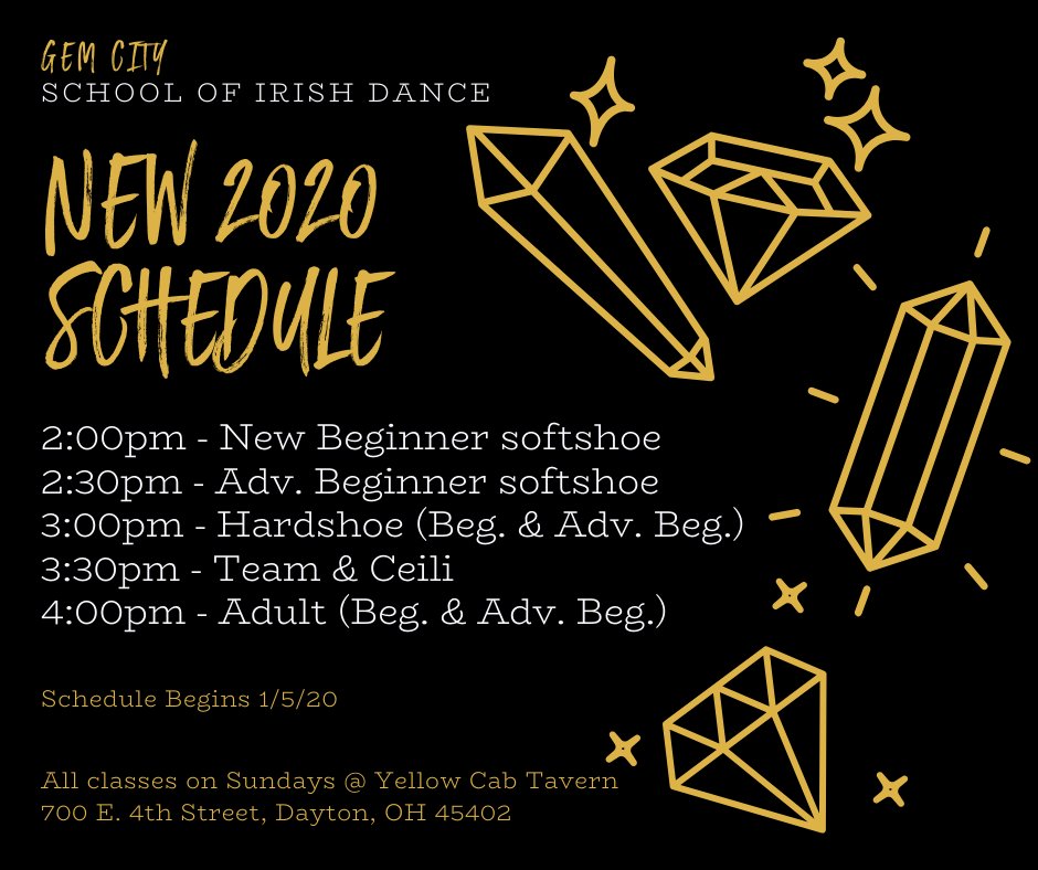 ⚠️Updated class schedule for 2020. Contact Miss Abbey or Miss Jessica if you are not sure when you should be at class. NEW DANCERS ALWAYS WELCOME! Can't wait to see everyone back dancing in January!