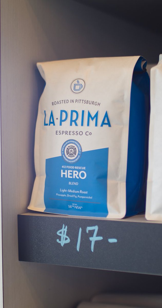 INACTIVE • La Prima Espresso Company • INACTIVE (@laprimaespresso) on Twitter photo An impactful partnership we’re proud to have stocked on our shelves is the HERO blend.
Every 1-lb of whole bean sold directly benefits the mission of <a href="/412FoodRescue/">412 Food Rescue</a>.
💛 An impactful partnership we’re proud to have stocked on our shelves is the HERO blend.
Every 1-lb of whole bean sold directly benefits the mission of <a href="/412FoodRescue/">412 Food Rescue</a>.
💛