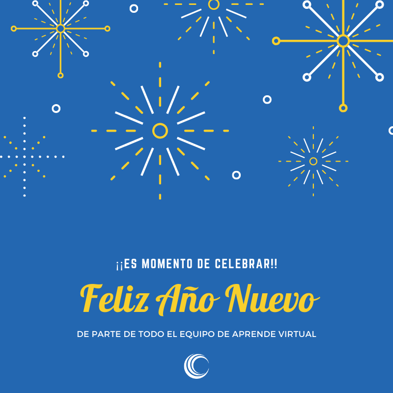 aprendevirtual3's tweet photo. Un nuevo comienzo de año que nos encuentra cerca, celebrando todas las oportunidades de #aprendizaje que el #2020 tiene para ofrecernos y creando nuevas experiencias para continuar creciendo juntos ¡Es momento de celebrar! #añonuevo #felicidades https://t.co/J1n23fjLSy