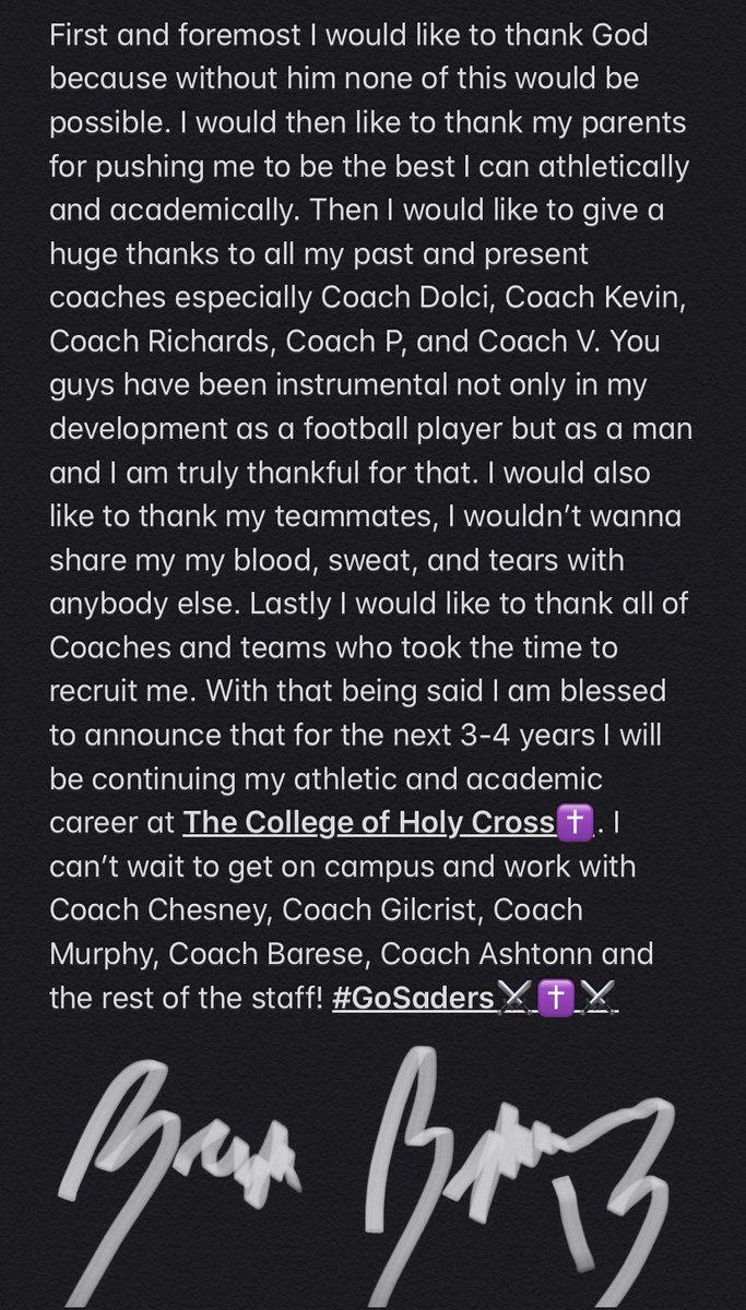 bryce13arron's tweet photo. COMMITED...⚔️✝️⚔️ @HCrossFB https://t.co/623xNF9hz4