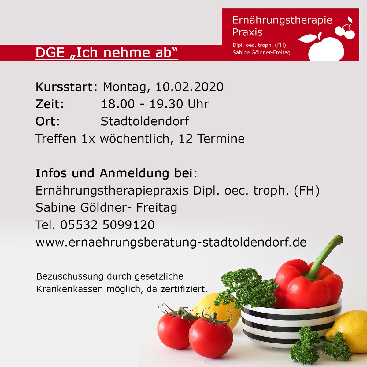 Eigentlich nehmen wir zwischen Silvester und Weihnachten zu...und nicht zwischen Weihnachten und Silvester😃🤣😂... Der von mir zertifizierte Primärpräventionskurs wäre für Interessenten aus den LK 'en NOM, HX, HOL zu empfehlen.
Werbung in eigener Sache, traut euch!