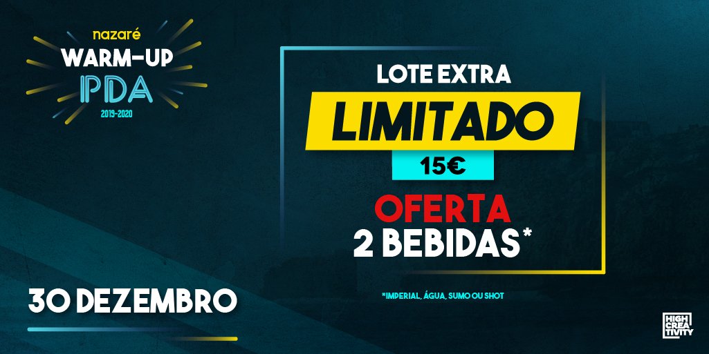 HighCreativity_'s tweet photo. Tens a última oportunidade de garantires a tua entrada num lote extra que estará disponível para venda na bilheteira no dia do evento.
⠀⠀⠀⠀⠀⠀⠀⠀⠀
ARE YOU READY?
⠀⠀⠀⠀⠀⠀⠀⠀⠀
#AgoraAguenta https://t.co/XL3ftED32N
