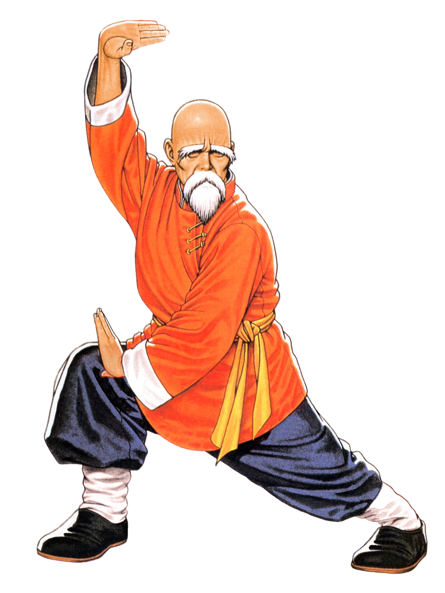 TUNG FU RUEAge: 71Country: ChinaTeam: China TeamOrigins: Fatal Furytung fu rue is a master of hakkyokuseiken martial arts and a teacher of many prominent kof characters - including geese, terry, and andy. he stayed out of the spotlight until XIV, where he's in China Team.