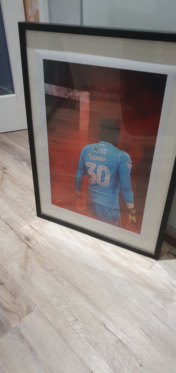 Great Christmas present from the mother in law <a href="/samba_brice/">Brice Samba</a> is going up on the Forest wall at home !!