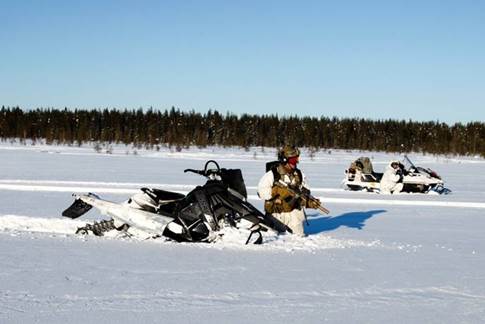PolarisGov's tweet image. Northern Griffin, a multinational training exercise which provides Finland and partner nation SOF the opportunity to evaluate capabilities in arctic conditions #PolarisSnow📷by Kent Redmond

The appearance of US DoD visual information does not imply or constitute DoD endorsement