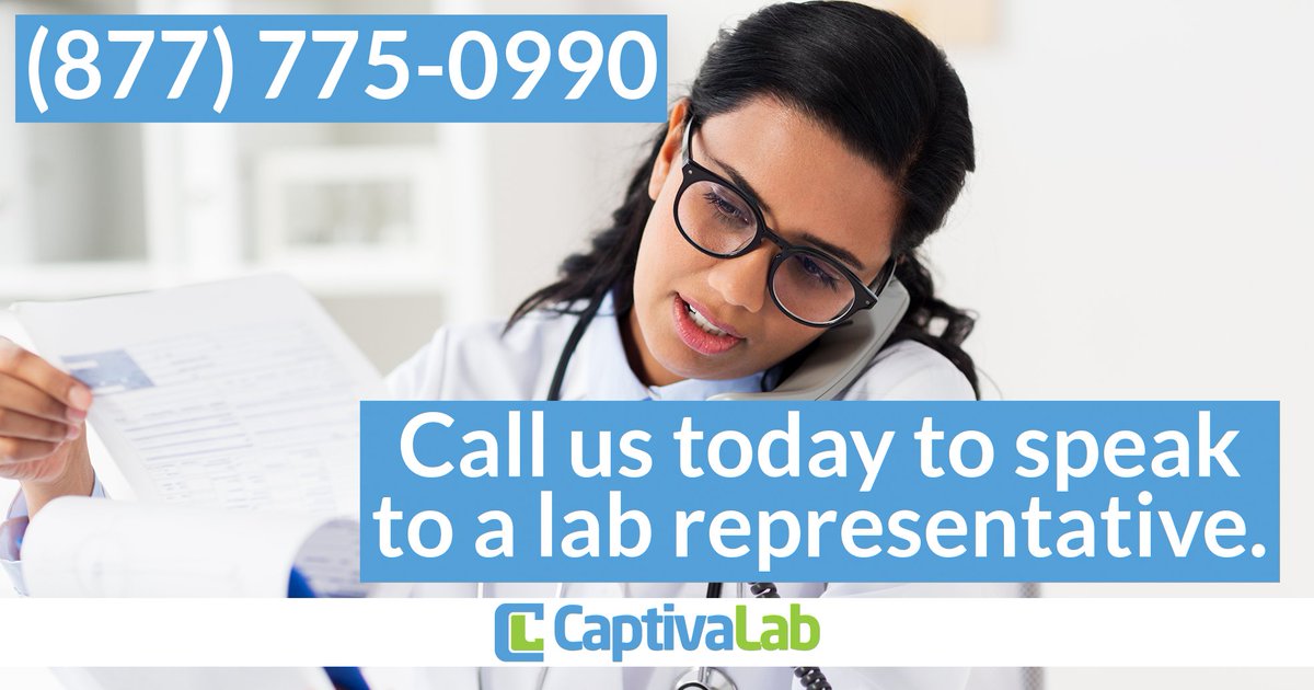CaptivaLab's tweet photo. https://t.co/AfMOIHmzq2
Call us today to speak to a lab representative.
(877) 775-0990
#captivalab #labwork #fullservicelab #drugtesting #recovery https://t.co/apk877Xj7A