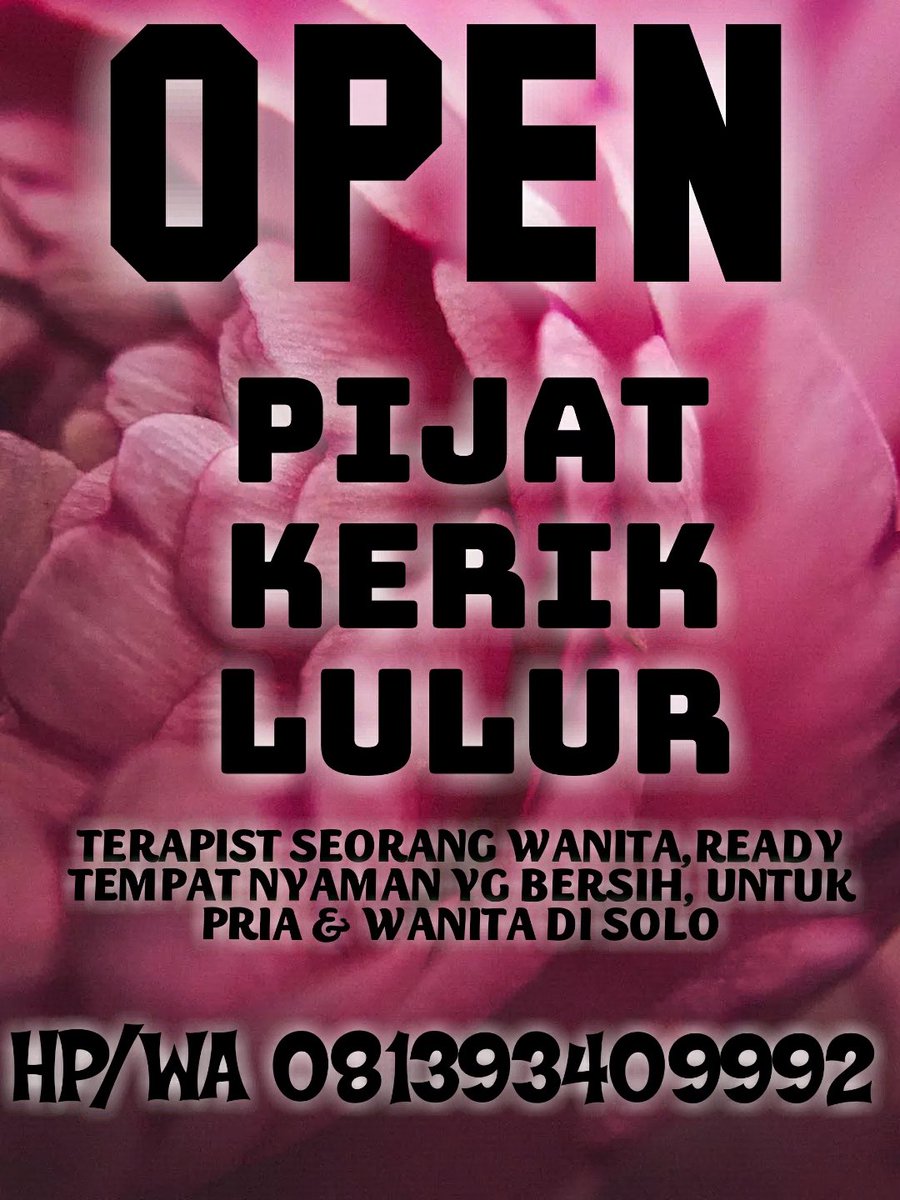 CeceMeilan's tweet photo. Open pijat, kerik,Tenaga wanita, Hub/Wa 081393409992
#pijatsolo #pijatsensual #pijatplusplus #pijatpanggilan  #PIJAT_STW #MassageFullBody #massagesolo #massagetherapist #massage #solomendesah #solobirahi #solonakal #solobo #solobispak #solonikmat #SOLOFEMALE #solobisyar https://t.co/HDdd79xZGl