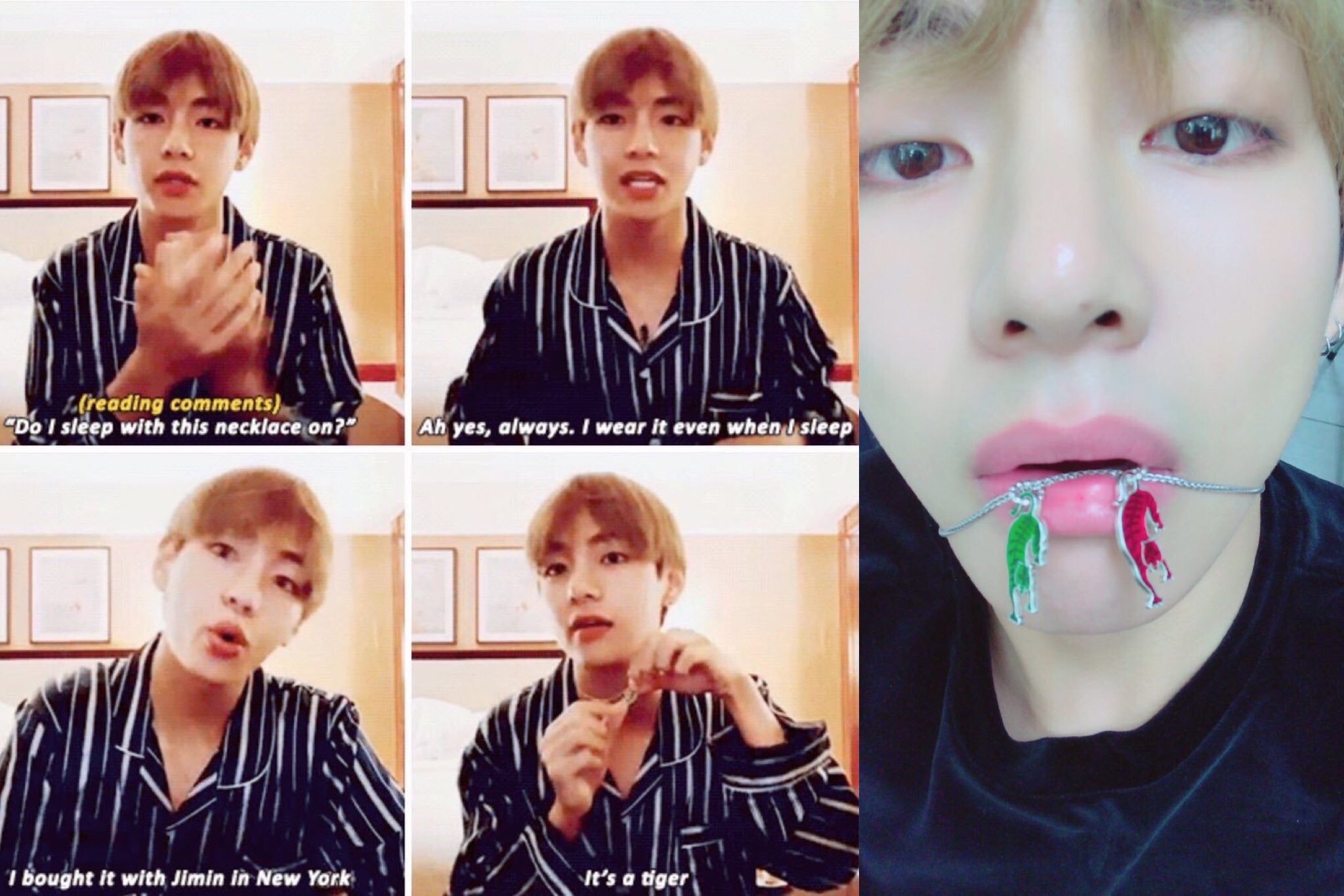 Taehyung gucci necklace sale