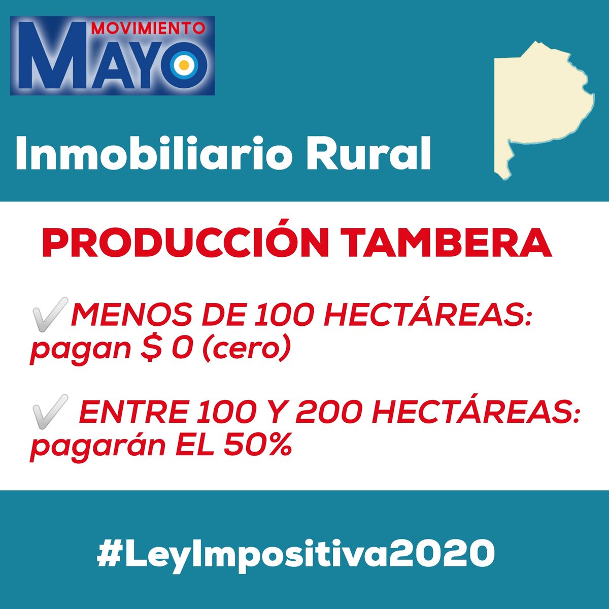 Movimiento_Mayo's tweet photo. Si no hay #LeyImpositiva2020 no hay recursos para la emergencia social: alimentación, vivienda, educación y salud, reactivación de la producción de las pequeñas y medianas empresas para poner la #ProvinciaDePie https://t.co/PTgpxF1JNe