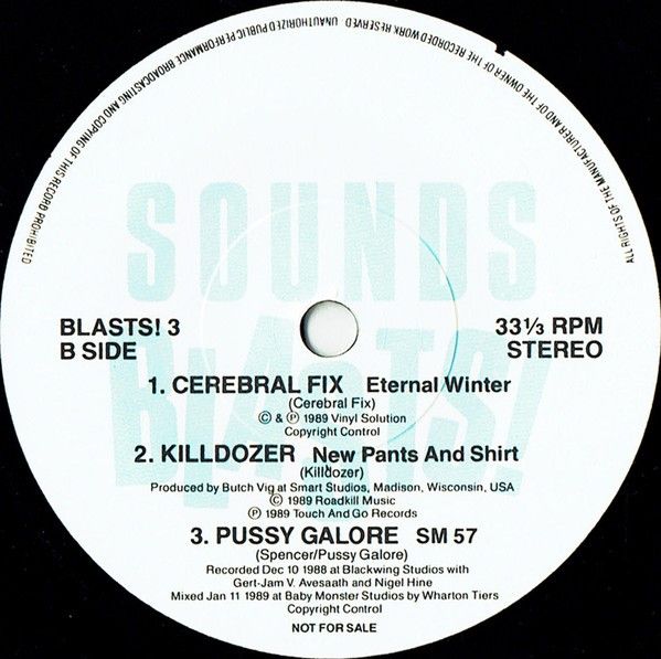 smartstudiosdoc's tweet photo. SMART STUDIOS VAULT: RELEASED 1989 Various Artists–Sounds Blasts! 7” EP3
Label:Sounds – #BLASTS!3 #Killdozer #PussyGalore #CerebalFix #MegaCityFour #ThePerfectDisaster
https://t.co/tYLsTbckwv
#madison #wisconsin #grunge #DIY #smartstudios #butchvig #analog #midwest  #reeltoreel https://t.co/68alkS1L94
