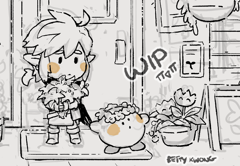 Me: on my winter break i'm gonna work on my link and kirby 3d model!!
Also Me: im gonna start on a new link and kirby thing!!! ...... LOL ? #WorkinProgress