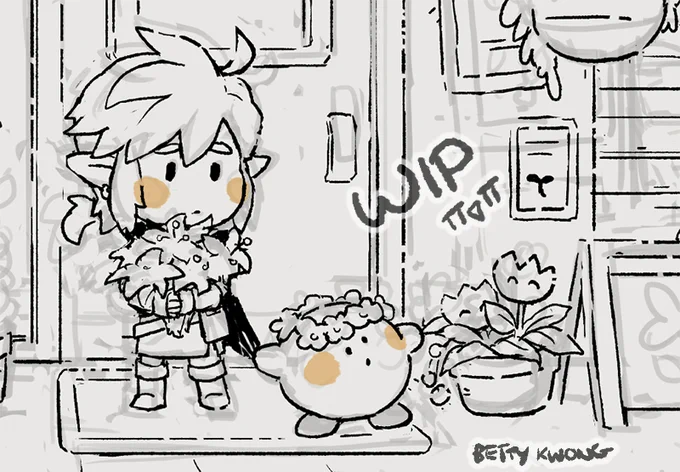Me: on my winter break i'm gonna work on my link and kirby 3d model!!
 
Also Me: im gonna start on a new link and kirby thing!!! ...... LOL ? #WorkinProgress 