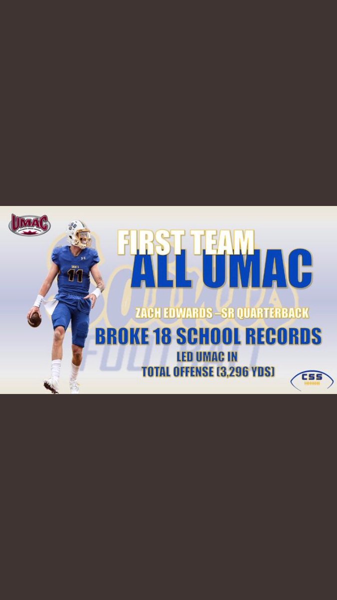 Tonyrazz03's tweet photo. Excited to start NFL Draft Prep with 6’4 220 St Scholistica (Minnesota) QB Zach Edwards this week. One of the best and most productive QBs in D3 history over his 4 years as a starter and was named MVP of FCS Bowl.  @TEST_Football @MagicZach_11 @CoachBA1010 @CinjunErskine @FCSBOWL https://t.co/c7T1gi1c8U