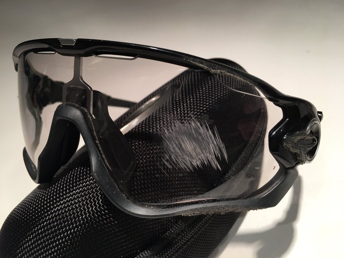 iancylee's tweet photo. @oakley thanks for saving my vision on a 5am training ride. Jawbreakers did their job! Can you do anything about my pride? https://t.co/tXtqhV5bhT