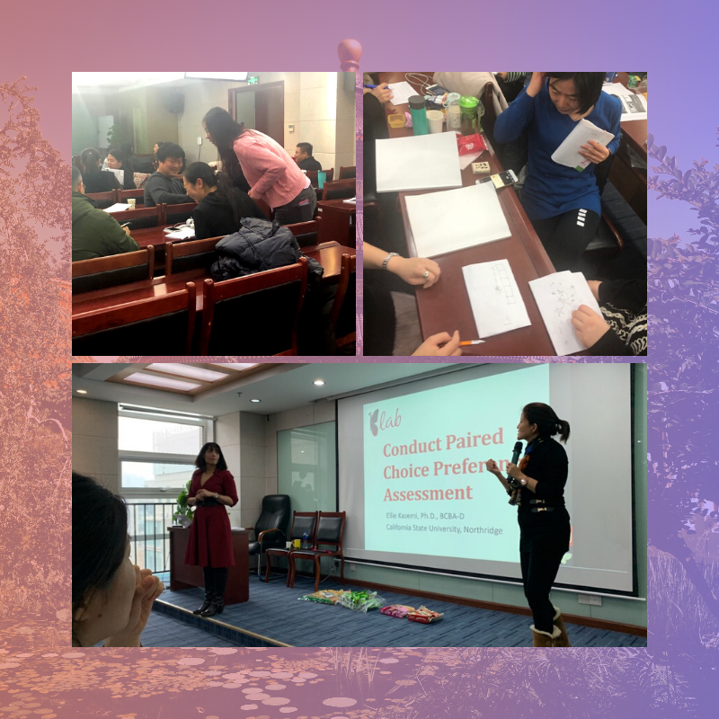 KLab_CSUN's tweet image. Check out KLab&apos;s Dr. Kazemi and Meng Jia providing workshop training in Beijing with the CFPD. Congratulations Meng on passing the BCBA exam and spreading her wings in China!! #WeAreKLab #ABA #BeheaviorAnalysis #BCBA