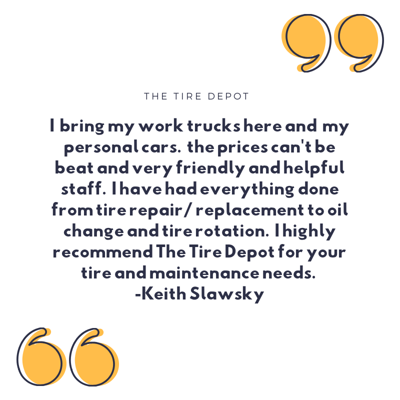TireDepotCenter's tweet photo. Thank you, Keith.. we love receiving great reviews from our customers! 
#allseasontires 
#FridayFeeling #CustomerExperience #CustomerService #shopsmall https://t.co/TUkRQjHKdP