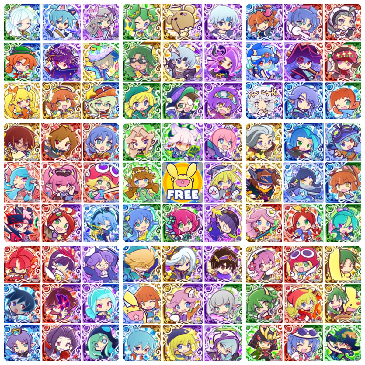 ゆら ぷよクエ Sur Twitter フェスキャラビンゴ ぷよフェスキャラクター80体でビンゴカード作りました 1 ビンゴで微課金者 2ビンゴで重課金者 3ビンゴ以上で変態だよ ビンゴになったら良いことあるかも ぷよクエ ぷよぷよ ビンゴ