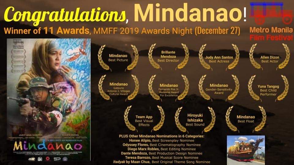 Jocelyn80468697's tweet photo. Congrats team mindanao...
#bestactress judy ann santos agoncillo
#bestactor allen dizon
#bestchildperformer yuna
#bestdirector brillante mendoza
#bestpicture MINDANAO
#bestfloat MINDANAO
and many more.....
MORE CINEMA PLSSS!!!! https://t.co/lSpt0YrBR3