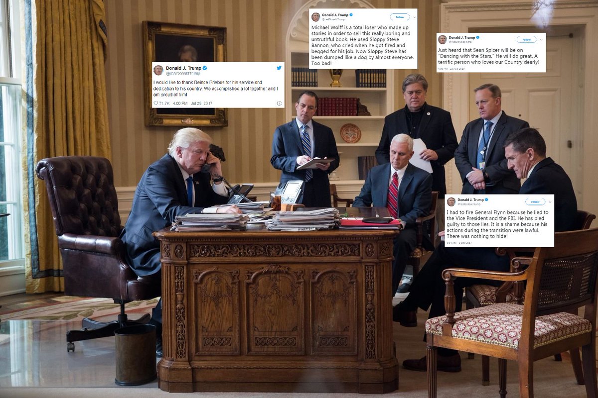 Mowriyah's tweet photo. January 2017 and after #Trump #howlongtheylasted https://t.co/YrxeolkS2i