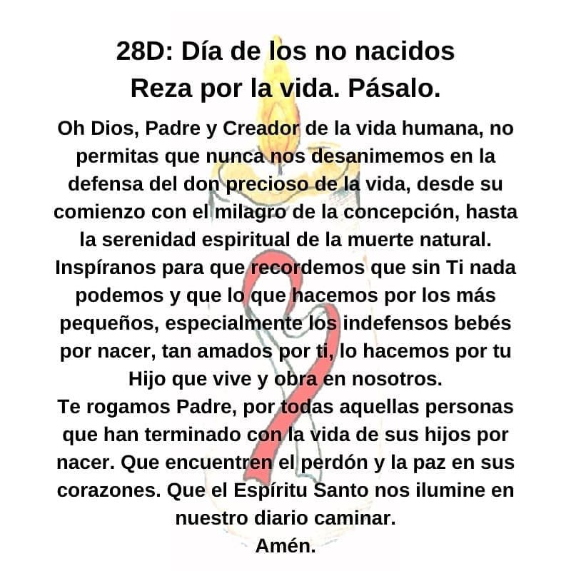 almademujer2's tweet photo. Hoy es el día de los Santos Inocentes... Hoy rezamos por la vida, por todos los niños no nacidos y todos los que están en riesgo de no nacer... Hoy decimos "Sí a la Vida"
#conVdeVida
#rezaporlavida
#28DConVdeVida
#YorezoporlaVida https://t.co/tZfimpOLfn