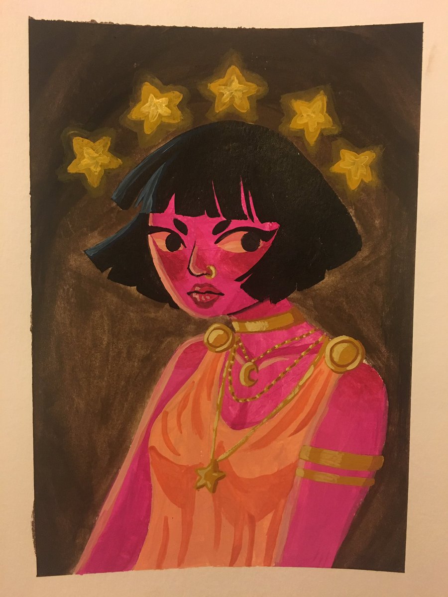 pansyrodent's tweet photo. This poo poo lighting doesn’t do the colors justice but here’s my attempt at a nice gouache painting https://t.co/jEZpXsMjne