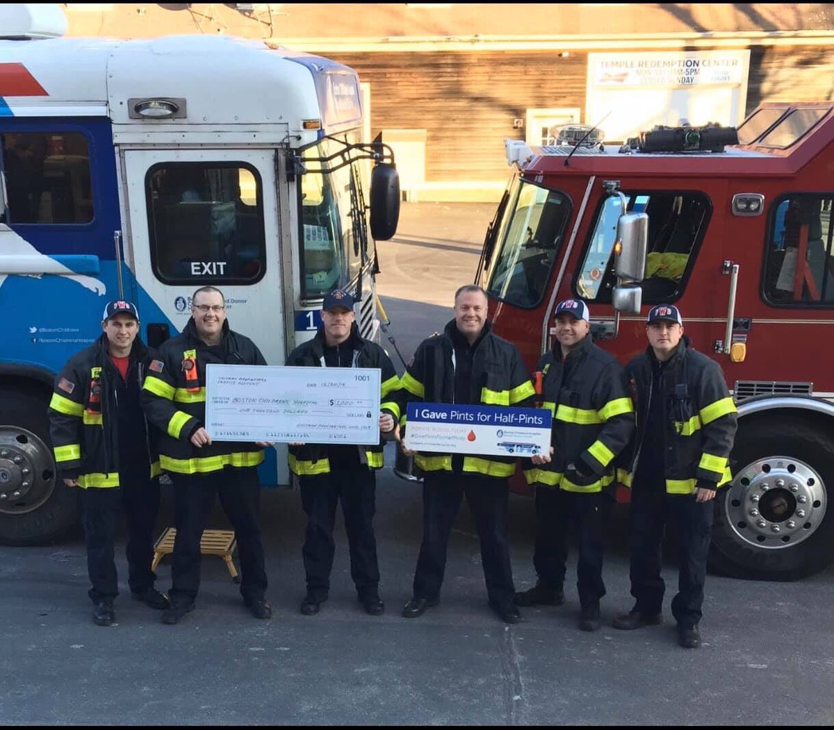 This past week L1769 hosted <a href="/BostonChildrens/">Boston Children's</a> for a blood drive. We would like to thank all those that donated blood.  L1769 donates a portion of our charitable fundraising proceeds to an organization every year.  This year we were pleased to present BCH with a check for $1,000.