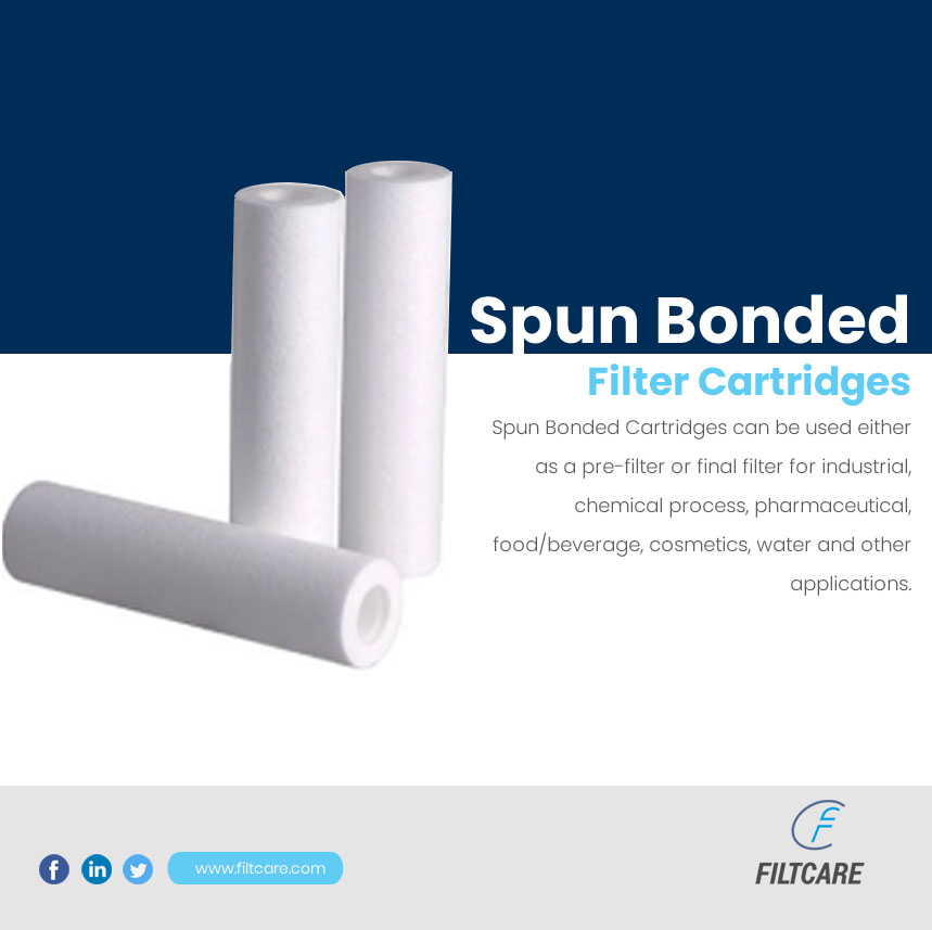 filtcare's tweet photo. Spun Bonded Filter Cartridges
๐ฑ https://t.co/YNuuPrQY2H
- High flow rate with low pressure drop
- High Dirt holding capacity
- Long Service Life
- High Strength and Pressure Resistance.
#SpunBonded #FilterCartridge #FilterElement #FilterConsumables #FiltrationExperts https://t.co/gX6wecbBx8