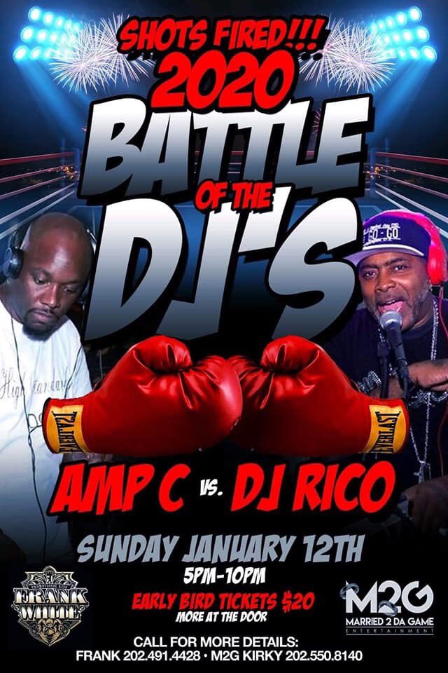 thyselfbtru's tweet image. Jan 12...🥊🥊”THE BATTLE OF THE DJ’s”
 For Tix &amp;amp; Tables Contact 
Frank/202.491.4428