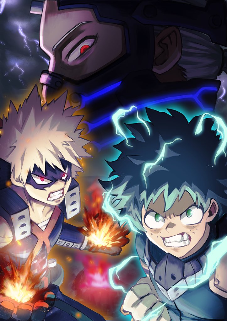 Shin Heroes Rising 僕のヒーローアカデミア ヒロアカ ナイン 緑谷出久 爆豪勝克 イラスト マンガ ファンアート Myheroacademia Heroaca A T Co Fotzg9v4qe Twitter