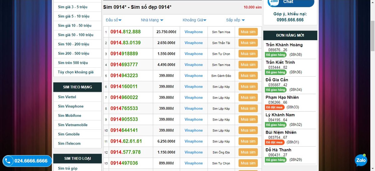 SimThangLong2's tweet photo. Sim đầu số 0914 - Đầu số đẹp mạng Vinanphone với rất nhiều sim số đẹp, ý nghĩa giá cả phải chăng chỉ từ 399k tại https://t.co/wHYqRZU6At
Link
https://t.co/jeLhfg8IHq
Liên hệ
Địa chỉ: 22 Ô Chợ Dừa, Đống Đa, Hà Nội
SĐT: 024.6666.6666
#Simthanglong, #Simsodep https://t.co/YDUJXLbNVY