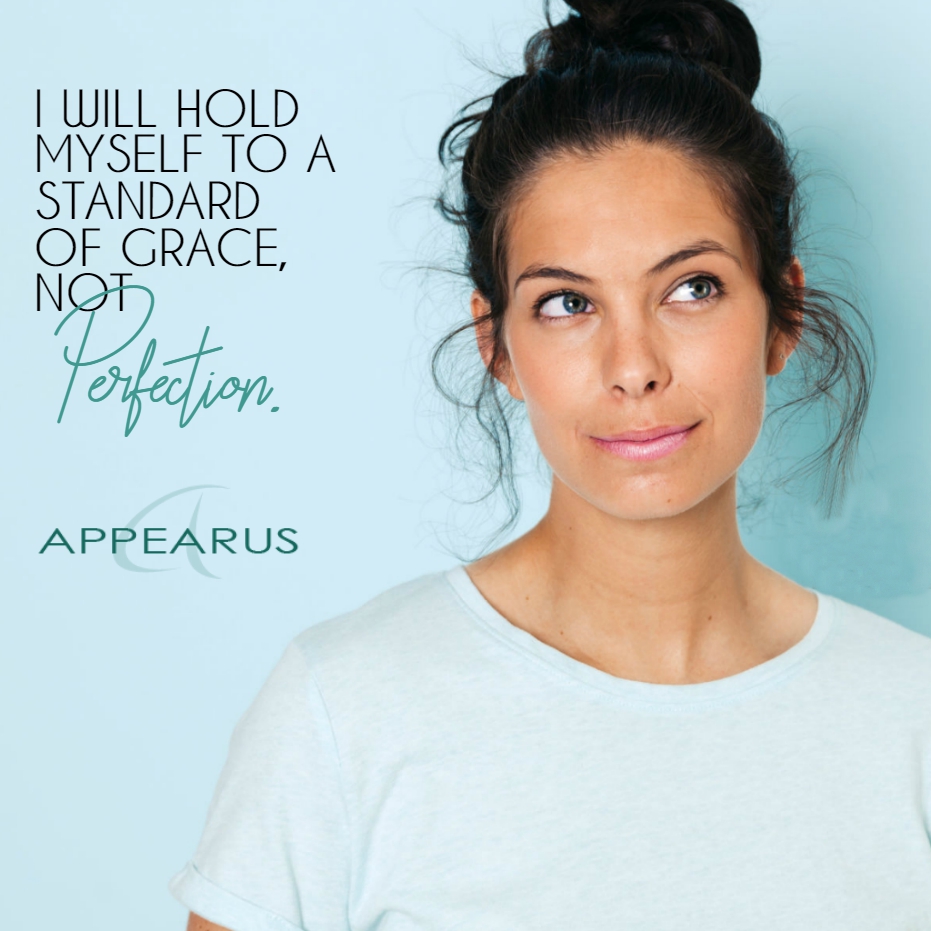 "I will hold myself to a standard of grace, not perfection."

#appearus #spaapparel #sparobe #spawrap #headwear #undergarments #slippers #esthetics #estheticsupplies #facialsponge #cottonandnonwoven #bowlsandbottles #brushes #clothes #towels #implements