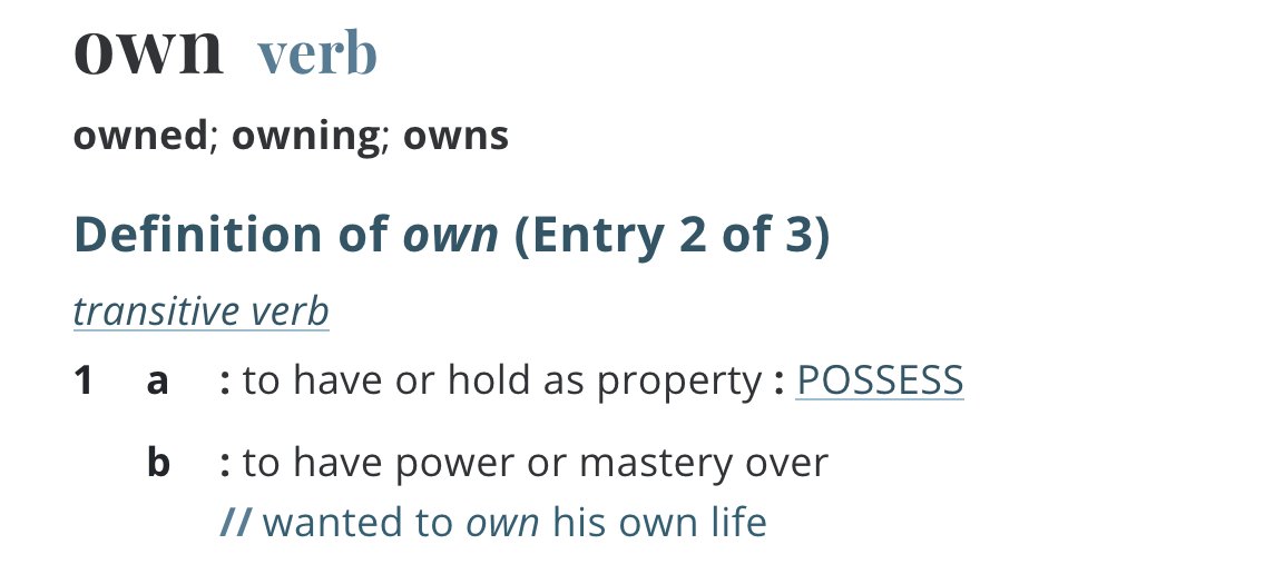 To be clear, buying, selling or owning a human being requires inherent superiority because it is impossible to own an "equal."An owner, by definition, is not equal to his property