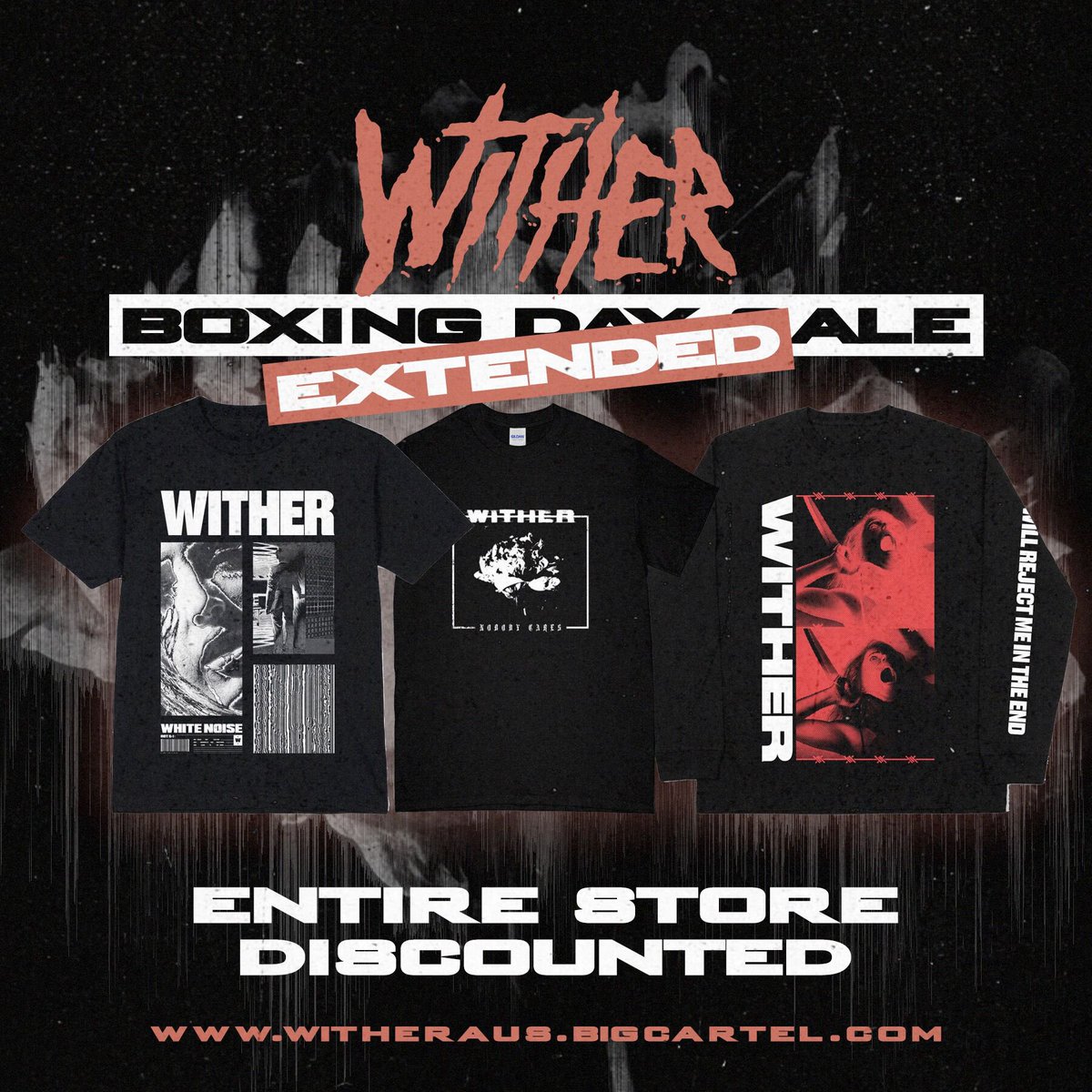 We still have a few items left so we’re going to continue our Boxing Day Sale. Tell your friends.

witheraus.bigcartel.com