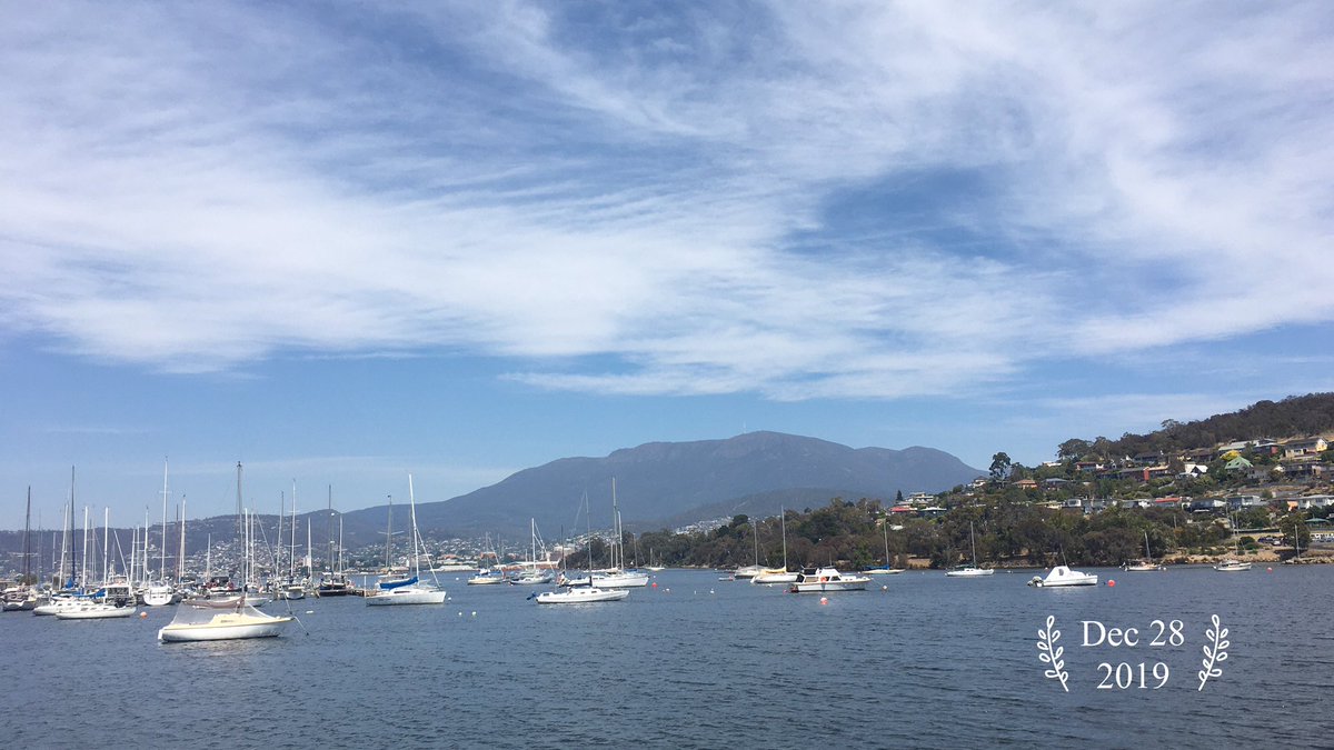 ShiyinSha's tweet photo. G'day Hobart. December 28, 2019.
#GOODDAY #Hobart #Tasmania https://t.co/QwEbSPbA1f
