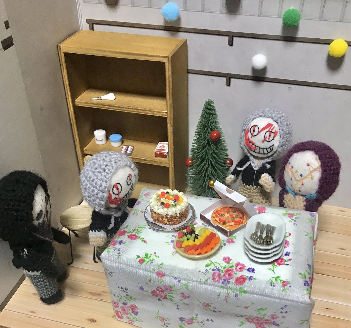 公式 Dead By Daylight たまには儀式をお休みして仲間とパーティパーティ メフィー Mefey Dbd さん リージョンのかわいいあみぐるみセットの制作ありがとうございます Dbdアート 公式 Dead By Daylight たまには儀式をお休みして仲間とパーティパーティ メフィー Mefey Dbd さん リージョンのかわいいあみぐるみセットの制作ありがとうございます Dbdアート